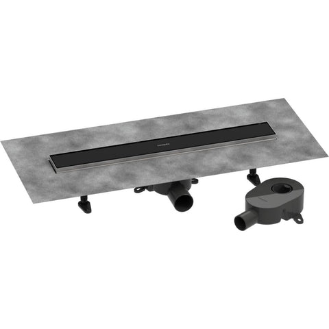 Hansgrohe Raindrain Go Complete Set Shower Drain 600 Tileable Rear Cover Standard/Flat Installation - Unbeatable Bathrooms
