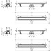 Hansgrohe Raindrain Go Complete Set Shower Drain 900 Tileable Rear Cover Standard/Flat Installation - Unbeatable Bathrooms