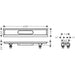 Hansgrohe Raindrain Installation Set 600 For Shower Drains Finish Sets - Unbeatable Bathrooms