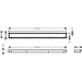 Hansgrohe Raindrain Match Finish Set Shower Drain 700 with Height Adjustable Frame - Unbeatable Bathrooms