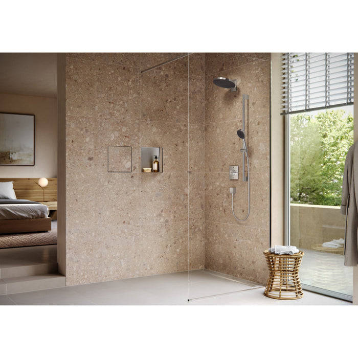 Hansgrohe Raindrain Original Finish Set Shower Drain 1000 - Brushed Stainless Steel - Unbeatable Bathrooms