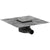 Hansgrohe Raindrain Point Complete Set Point Drain 100/100 - Brushed Stainless Steel - Unbeatable Bathrooms