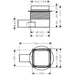Hansgrohe Raindrain Point Complete Set Point Drain 100/100 Tileable Rear Cover - Unbeatable Bathrooms