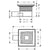 Hansgrohe Raindrain Point Complete Set Point Drain 150/150 - Brushed Stainless Steel - 56248800 - Unbeatable Bathrooms