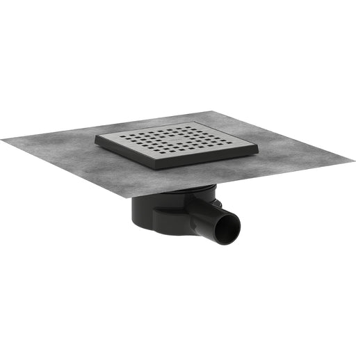 Hansgrohe Raindrain Point Complete Set Point Drain 150/150 - Brushed Stainless Steel - 56248800 - Unbeatable Bathrooms