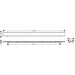 Hansgrohe Raindrain Rock Finish Set Shower Drain 1000 Cut On Size and Tileable - Unbeatable Bathrooms