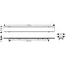 Hansgrohe Raindrain Rock Finish Set Shower Drain 700 Cut On Size and Tileable - Unbeatable Bathrooms