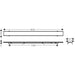 Hansgrohe Raindrain Rock Finish Set Shower Drain 800 Cut On Size and Tileable - Unbeatable Bathrooms