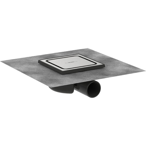 Hansgrohe Raindrain Spot Complete Set Point Drain 150/150 - Brushed Stainless Steel - Unbeatable Bathrooms