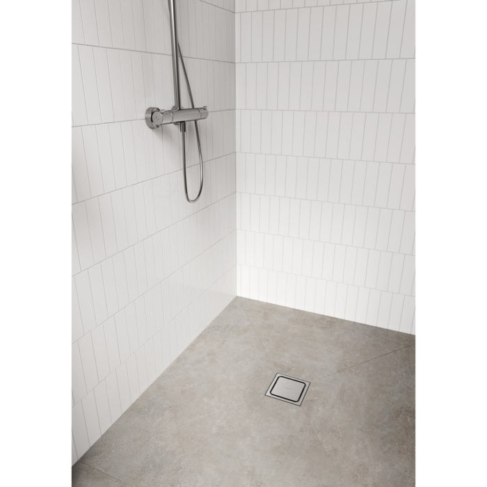 Hansgrohe Raindrain Spot Complete Set Point Drain 150/150 - Brushed Stainless Steel - Unbeatable Bathrooms