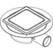 Hansgrohe Raindrain Spot Complete Set Point Drain 150/150 - Brushed Stainless Steel - Unbeatable Bathrooms