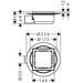 Hansgrohe Raindrain Spot Complete Set Point Drain 150/150 - Brushed Stainless Steel - Unbeatable Bathrooms