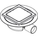 Hansgrohe Raindrain Spot Complete Set Point Drain 150/150 - Brushed Stainless Steel - Unbeatable Bathrooms