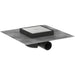 Hansgrohe Raindrain Spot Complete Set Point Drain 150/150 Tileable Rear Cover - Brushed Stainless Steel - Unbeatable Bathrooms