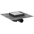 Hansgrohe Raindrain Spot Complete Set Point Drain 150/150 Tileable Rear Cover - Brushed Stainless Steel - Unbeatable Bathrooms