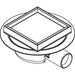 Hansgrohe Raindrain Spot Complete Set Point Drain 150/150 Tileable Rear Cover - Brushed Stainless Steel - Unbeatable Bathrooms