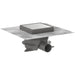 Hansgrohe Raindrain Spot Plus Complete Set Point Drain 150/150 with Height Adjustable Frame and Tileable Rear Cover - Brushed Stainless Steel - Unbeatable Bathrooms