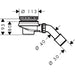 Hansgrohe Raindrain Staro Complete Set Waste Set For Shower Tray - Chrome - Unbeatable Bathrooms
