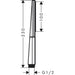 Hansgrohe Rainfinity Baton Hand Shower 100 1Jet - Unbeatable Bathrooms