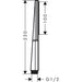 Hansgrohe Rainfinity Baton Hand Shower 100 1Jet Ecosmart 9 L/Min - Unbeatable Bathrooms