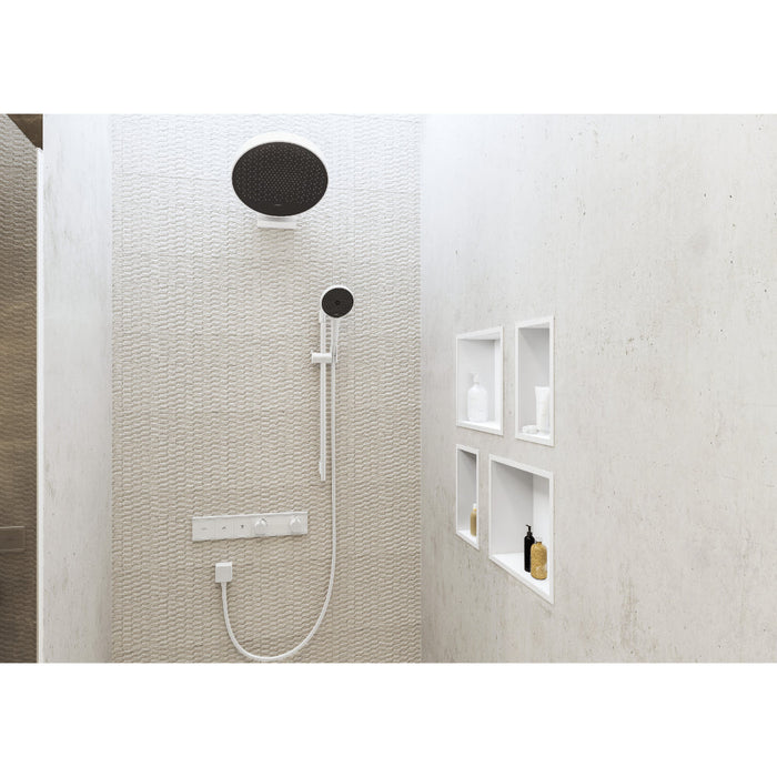 Hansgrohe Rainfinity Overhead Shower 360 1Jet with Wall Connector - Unbeatable Bathrooms