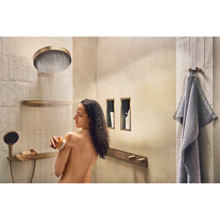 Hansgrohe Rainfinity Overhead Shower 360 3Jet with Wall Connector - Unbeatable Bathrooms