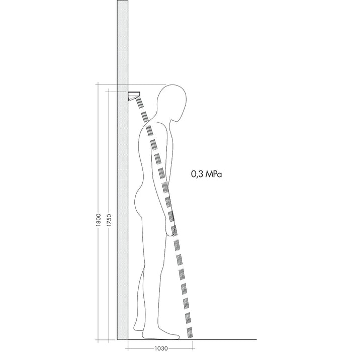 Hansgrohe Rainfinity Shoulder Shower 500 1Jet with Shower Shelf - Unbeatable Bathrooms