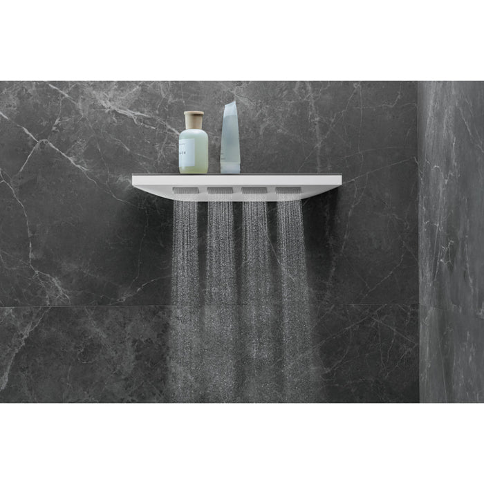 Hansgrohe Rainfinity Shoulder Shower 500 1Jet with Shower Shelf - Unbeatable Bathrooms