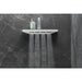 Hansgrohe Rainfinity Shoulder Shower 500 1Jet with Shower Shelf - Unbeatable Bathrooms