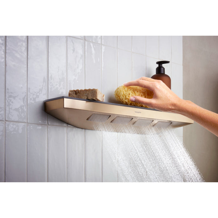 Hansgrohe Rainfinity Shoulder Shower 500 1Jet with Shower Shelf - Unbeatable Bathrooms