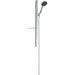 Hansgrohe Rainfinity Shower Set 130 3Jet Ecosmart with Shower Bar 90 cm and Shelf - Chrome - Unbeatable Bathrooms