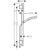 Hansgrohe Rainfinity Shower Set 130 3Jet with Shower Bar S Puro 65 cm, Push Slider and Designflex Textile Shower Hose 160 cm - Unbeatable Bathrooms