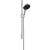 Hansgrohe Rainfinity Shower Set 130 3Jet Ecosmart with Shower Bar S Puro 65 cm, Push Slider and Designflex Textile Shower Hose 160 cm - Unbeatable Bathrooms