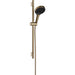 Hansgrohe Rainfinity Shower Set 130 3Jet with Shower Bar S Puro 65 cm, Push Slider and Designflex Textile Shower Hose 160 cm - Unbeatable Bathrooms