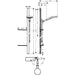 Hansgrohe Rainfinity Shower Set 130 3Jet with Shower Bar 150 cm and Shelves - Chrome - Unbeatable Bathrooms
