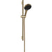 Hansgrohe Rainfinity Shower Set 130 3Jet with Shower Bar S Puro 65 cm, Push Slider and Designflex Textile Shower Hose 160 cm - Unbeatable Bathrooms