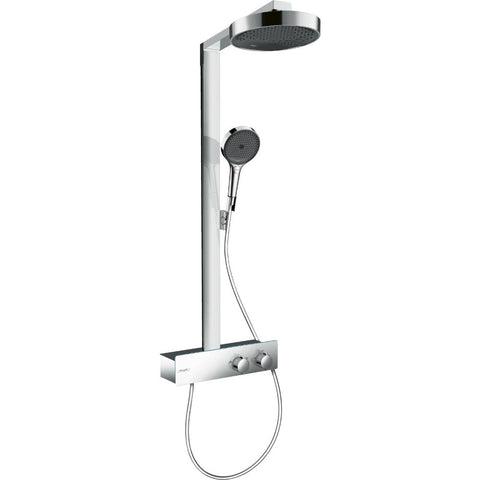 Hansgrohe Rainfinity Showerpipe 250 1Jet Ecosmart with Showertablet 350 - Unbeatable Bathrooms
