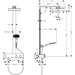 Hansgrohe Rainfinity Showerpipe 250 1Jet Ecosmart with Showertablet 350 - Unbeatable Bathrooms