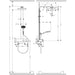 Hansgrohe Rainfinity Showerpipe 250 1Jet Ecosmart with Showertablet 350 - Unbeatable Bathrooms