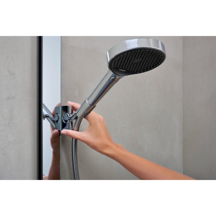 Hansgrohe Rainfinity Showerpipe 250 1Jet Ecosmart with Showertablet 350 - Unbeatable Bathrooms