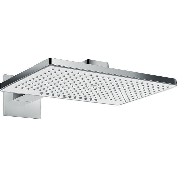 Hansgrohe Rainmaker Select Overhead Shower 460 2Jet with Shower Arm - White/Chrome - Unbeatable Bathrooms