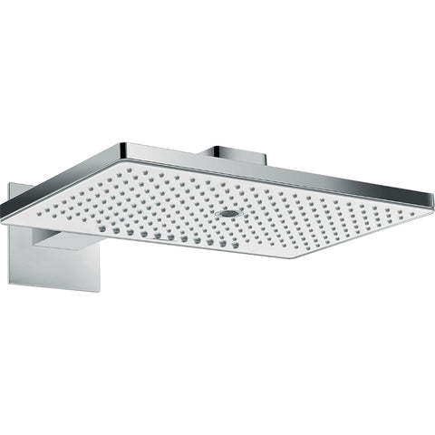 Hansgrohe Rainmaker Select Overhead Shower 460 3Jet with Shower Arm - White/Chrome - Unbeatable Bathrooms