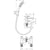 Hansgrohe Rebris E 2-Hole Rim Mounted Bath Mixer with Diverter Valve and Vernis Blend Hand Shower Vario - Unbeatable Bathrooms