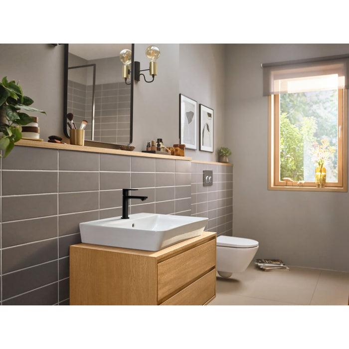 Hansgrohe Rebris E Single Lever Basin Mixer 110 with Pop-Up Waste Set - Unbeatable Bathrooms