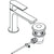 Hansgrohe Rebris E Single Lever Basin Mixer 110 with Pop-Up Waste Set - Unbeatable Bathrooms