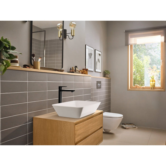 Hansgrohe Rebris E Single Lever Basin Mixer 240 Coolstart For Washbowls with Pop-Up Waste Set - Unbeatable Bathrooms