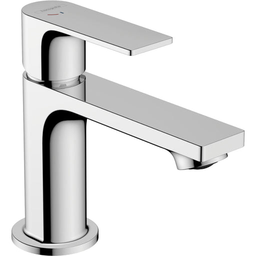 Hansgrohe Rebris E Single Lever Basin Mixer 80 Coolstart Ecosmart+ with Pop-Up Waste Set - Unbeatable Bathrooms