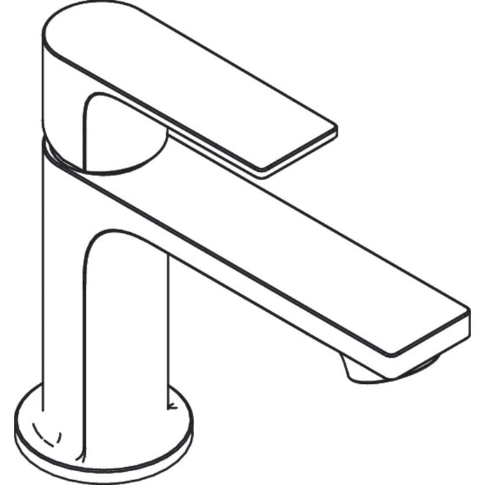 Hansgrohe Rebris E Single Lever Basin Mixer 80 Coolstart with Pop-Up Waste Set - Unbeatable Bathrooms