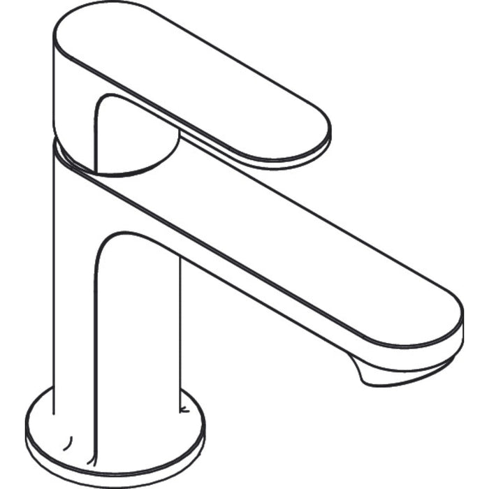 Hansgrohe Rebris S Single Lever Basin Mixer 80 Coolstart Without Waste Set - Chrome - Unbeatable Bathrooms