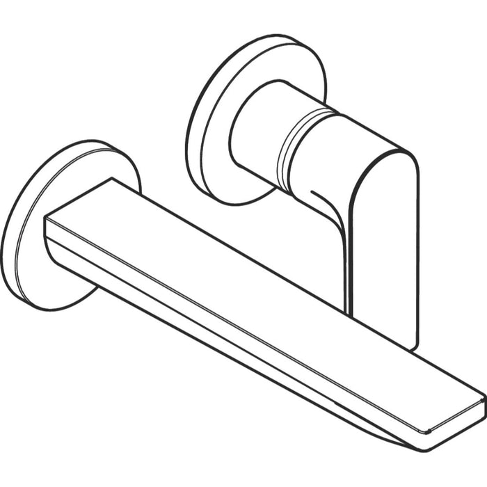 Hansgrohe Rebris E Single Lever Basin Mixer For Concealed Installation Wall-Mounted with Spout 20 cm - Unbeatable Bathrooms